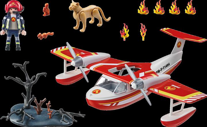 Image du produit Playmobil Avion de pompier avec fonction d'extinction (71463)