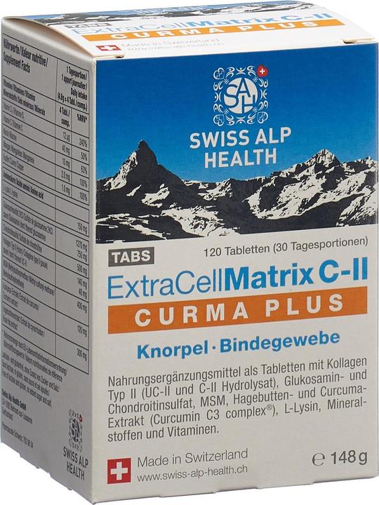 Produktbild Swiss Alp Health Matrix C-II Curma Plus (120 Stück, Tabletten, 205 g)