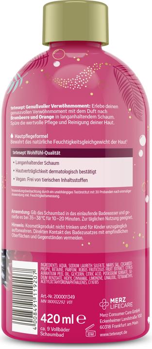 Produktbild Tetesept Schaumbad Verwöhnmoment (420 ml)