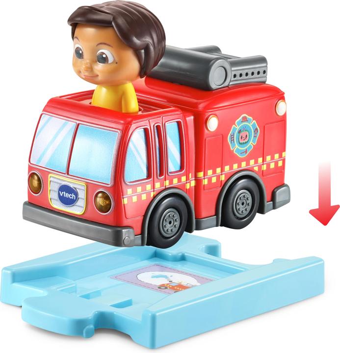 Produktbild VTech Tut Tut Baby Flitzer - CoComelon Ninas Feuerwehrauto inkl. Schiene