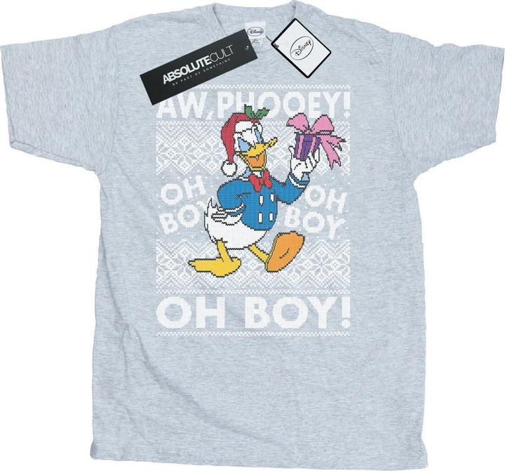 Disney Donald Duck Christmas Fair Isle TShirt (XL)