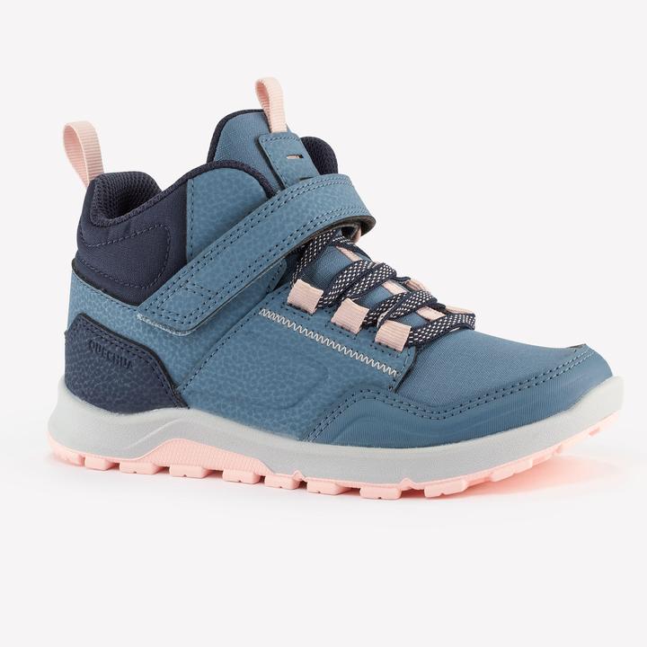 Immagine prodotto Quechua Scarpe da trekking per bambini taglia 28-34 metà alta con chiusura a velcro - NH500 blu (32)
