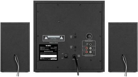 Actual product image Sven MS-2085 speaker set Black 2.1 channels (Set, 60 W)