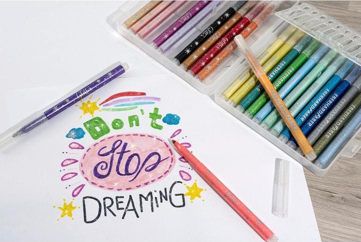 Actual product image EberhardFaber Fibre pen Glitter (Multicoloured, 24 x)