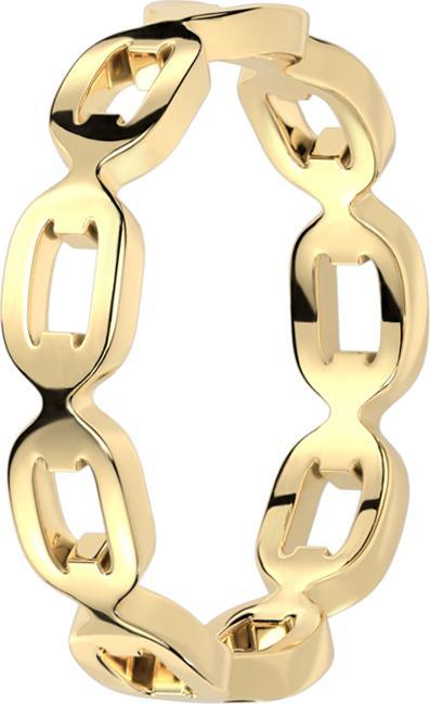 Produktbild Star Piercing Ring vergoldet Gliederkette (Chirurgenstahl 316L, ohne Messing)