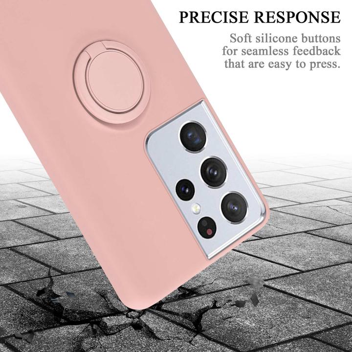 Produktbild Cadorabo TPU Liquid Ring Silicone Case Hülle (Samsung Galaxy S22 Ultra)