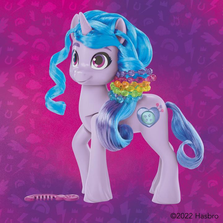 Actual product image My Little Pony Discover your pony sparkle Sparkle Fun Izzy Moonbow, 20 cm high pony for children, with