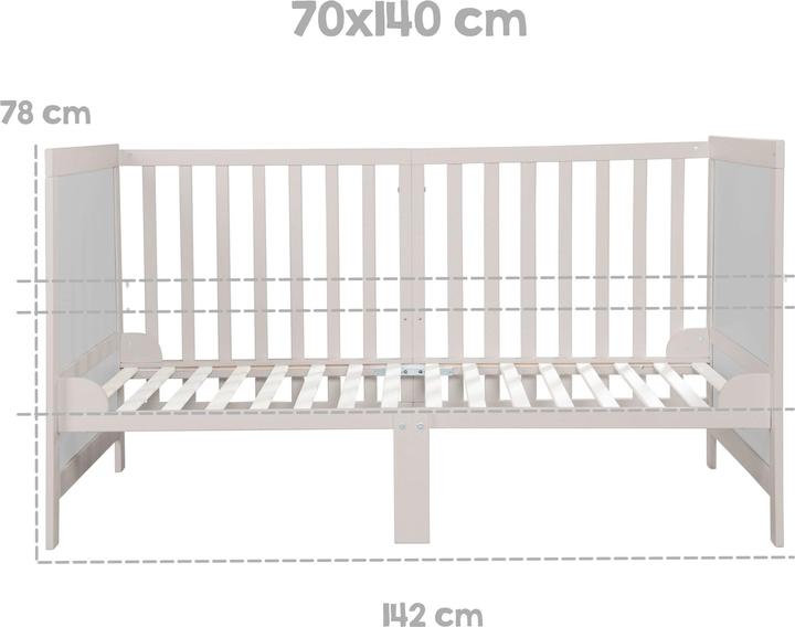 Produktbild Roba Kombi-Kinderbett 70x140 cm (70 x 140 cm)