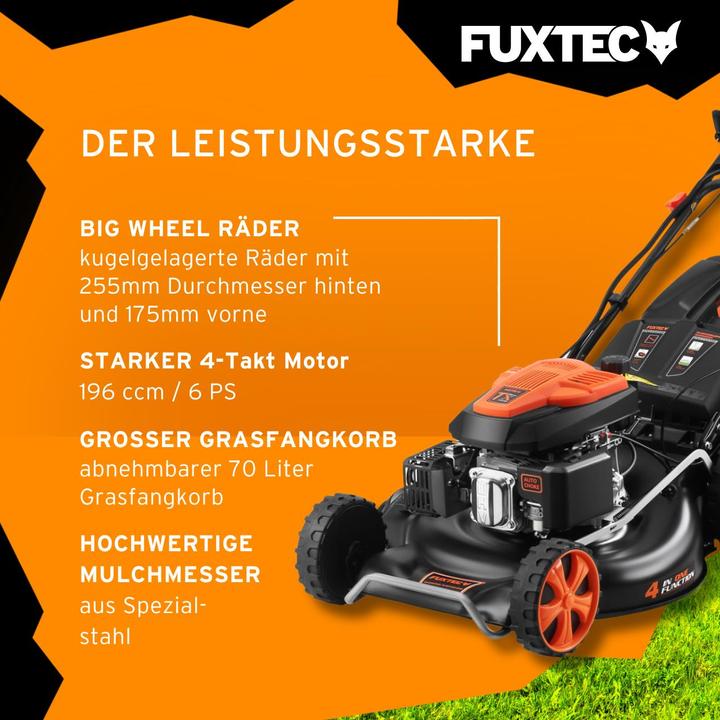 Actual product image Fuxtec The FX-RM5396eSPRO petrol lawn mower (Petrol)