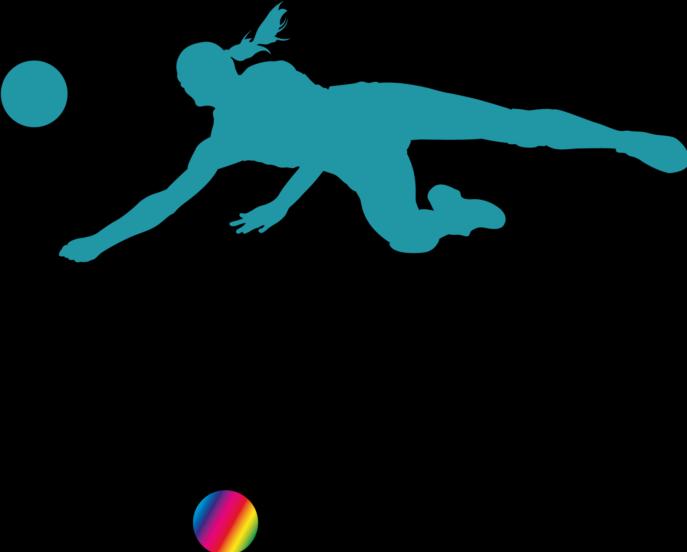 Produktbild Bügelbilder Bügelbild Beach-Volleyball Girl Silhouette