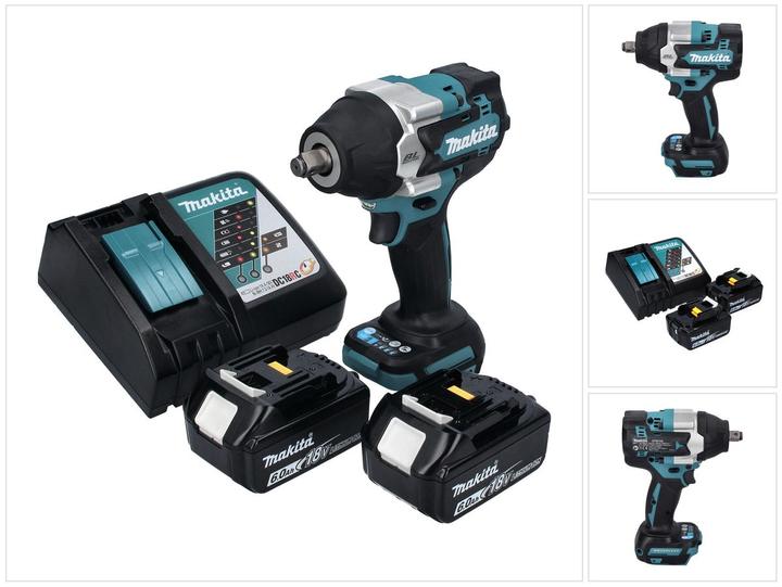 Immagine prodotto Makita DTW 700 RG Avvitatore a impulsi a batteria 18 V 700 Nm 1/2" XPT Brushless + 2x batteria 6.0 Ah + (Batteria ricaricabile)