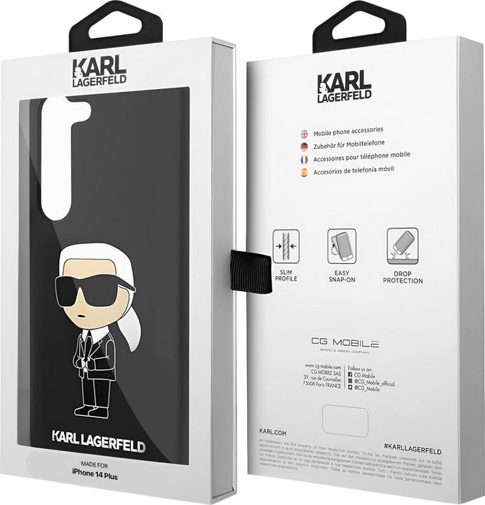 Actual product image Karl Lagerfeld Galaxy S23 hardcase Silicone Ikonik S911 (Samsung Galaxy S23)
