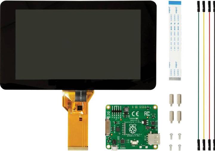 Actual product image Raspberry Pi Touch-Bundle DIY incl. 4 B 2 GB