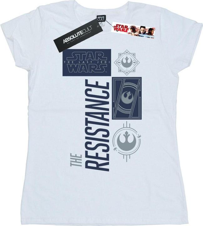 Actual product image Star Wars Womens/Ladies The Last Jedi The Resistance Cotton T-Shirt (L)