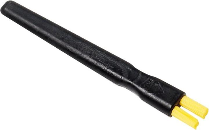 Wolfgang Warmbier Flat brush hard, yellow nylon bristles, ESD, width 12.5 mm (1 pcs.)