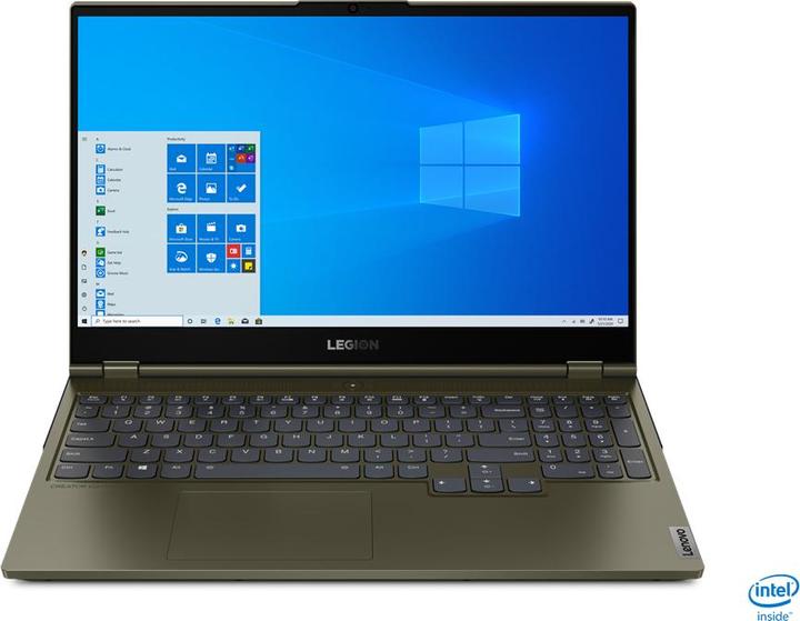 Actual product image Lenovo Legion C7 15IMH05 82EH - Core i7 10875H / 2.3 GHz - Win 10 Pro 64-bit - 32 GB RA (15.60", Intel Core i7-10875H, 32 GB, 1000 GB, DE)