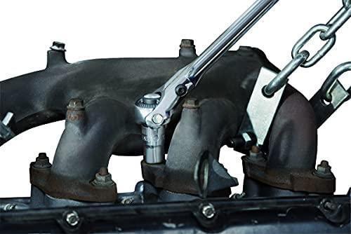 Actual product image Bahco 1/4" reversible ratchet with swivelling head, 72 teeth and 5° reverse swivel angle, 149 mm (1/4")