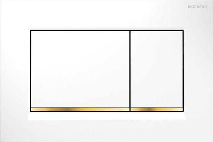 Geberit Bed plate Sigma 30 white/gold/white 115.883.KK.1