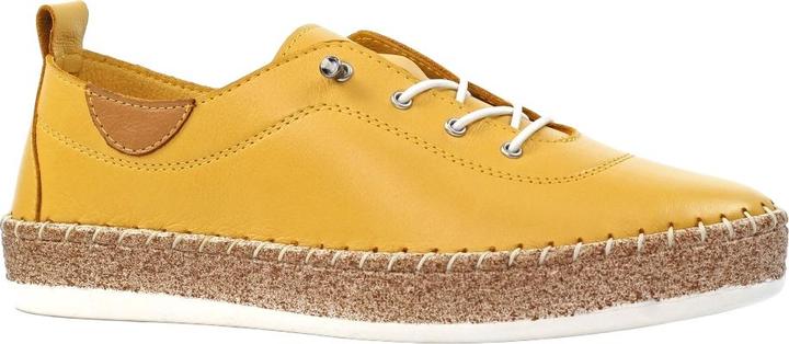 Actual product image Lunar Womens/Ladies Evie Leather Plimsolls (38)