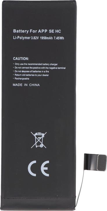 Actual product image AccuCell Battery Apple iPhone SE, high capacity, without tool