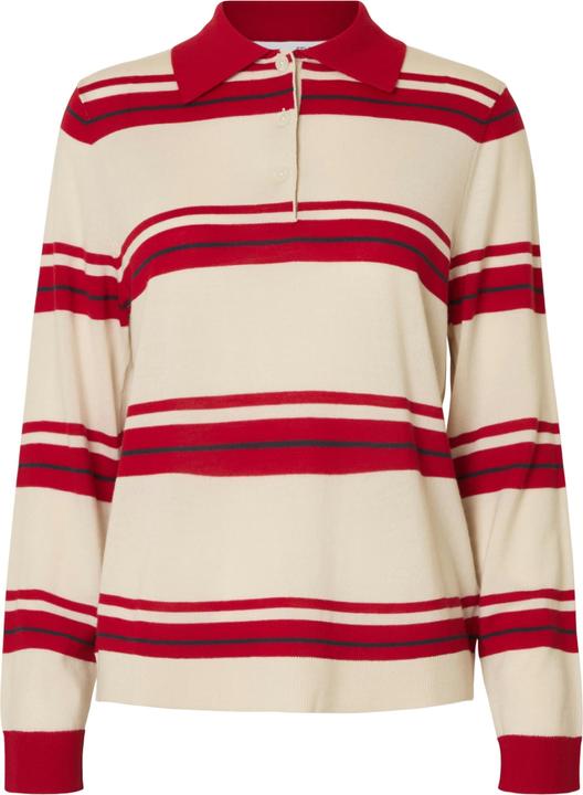 Image du produit Selected Femme 100% Merinowoll Langarm-Poloshirt (S)