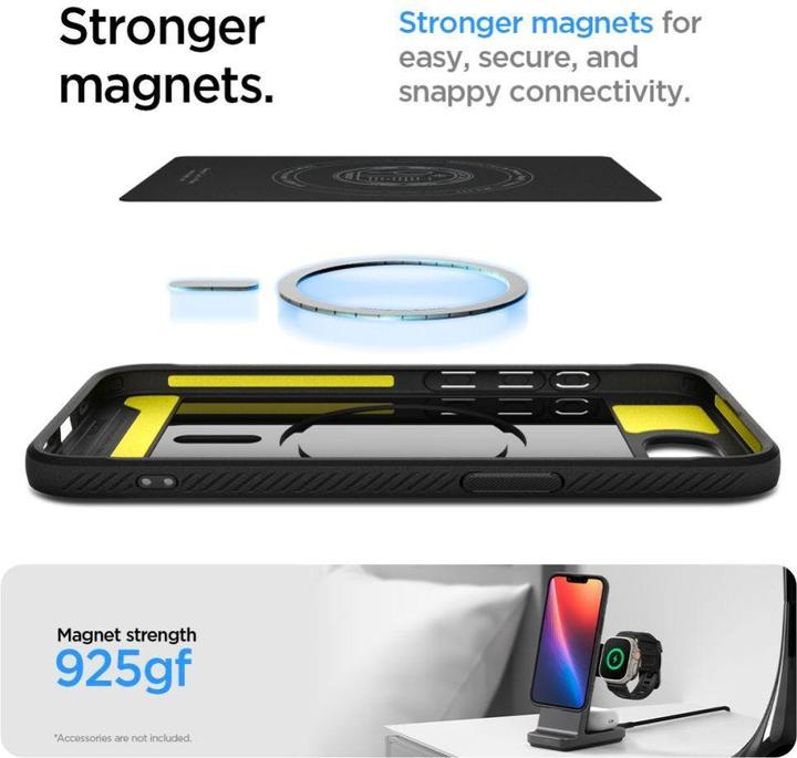 Immagine prodotto Spigen Rugged Armor MagFit TPU Back Cover Schwarz Apple iPhone 16e (Apple iPhone 16e)