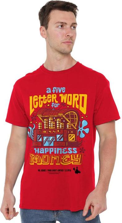 Actual product image Spongebob Squarepants Mens Money Mr Krabs T-Shirt (4XL)