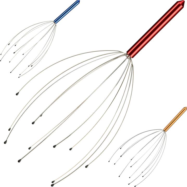 Actual product image Relaxdays Head Massager Metal