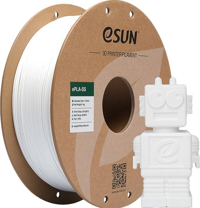 Actual product image eSUN EPLA-SS 1,75mm COLD WHITE 1kg (PLA, 1.75 mm, 1000 g, White)
