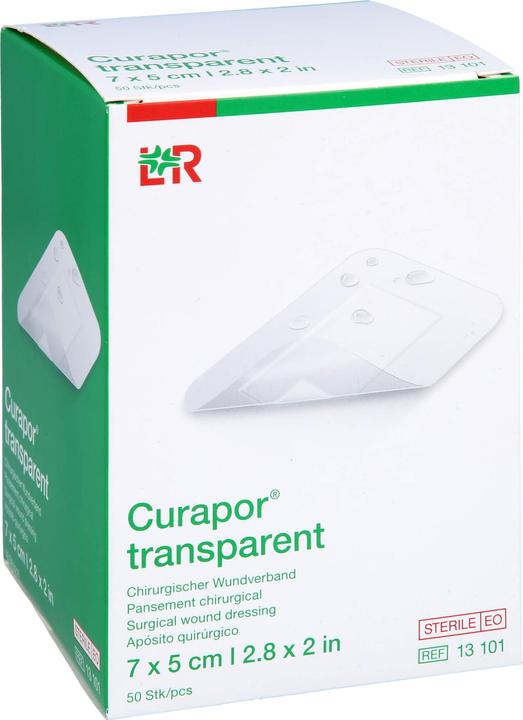 Produktbild Curapor Wundverband 7x5cm transparent (50 x)