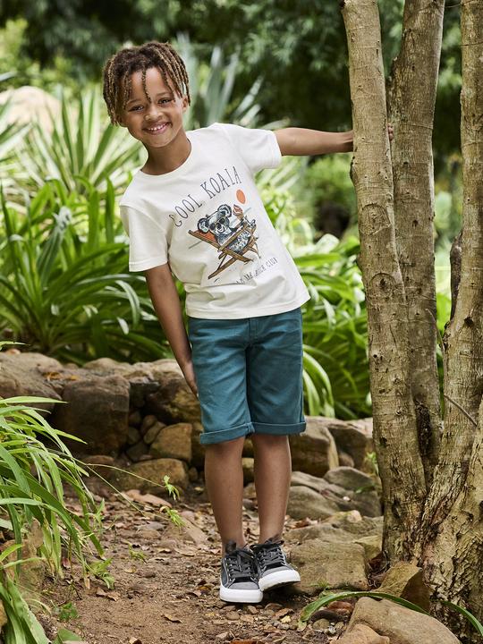 Actual product image Vertbaudet Jungen T-Shirt, Tierprint (92)