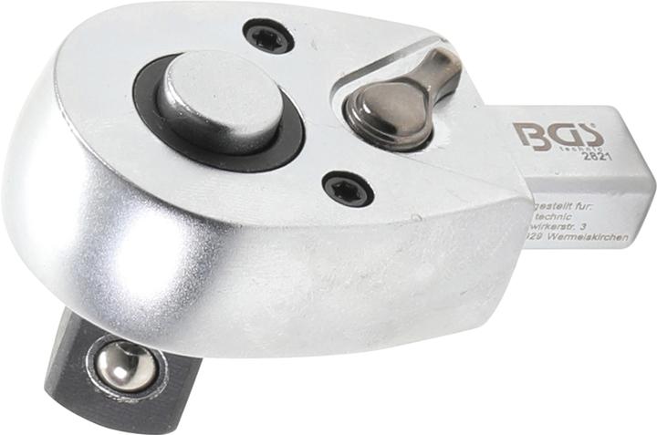 BGS Reversible Insert Ratchet 12.5 mm (1/2") Square Size 9 x 12 mm (1/2")