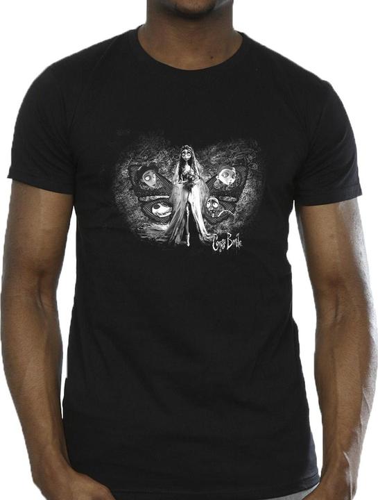 Actual product image Corpse Bride Mens Emily Butterfly T-Shirt (4XL)