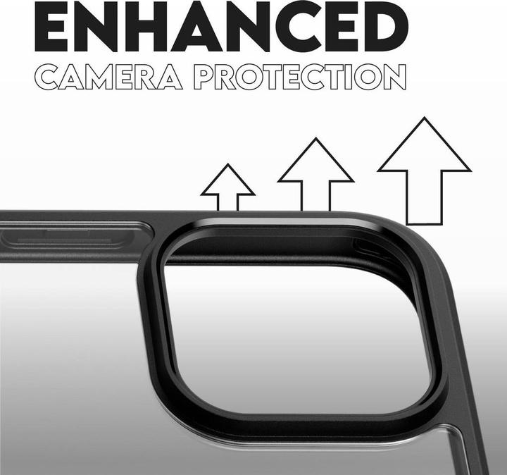 Actual product image PanzerGlass CARE by ® Flagship Case Transparent Urban Combat w. Black Frame & MagSafe iPhone '24 6.3" (Apple iPhone 16 Pro)
