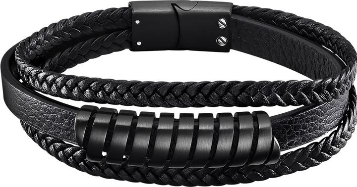 Produktbild Lotus Style - MenÂ's leather bracelet Urban Man LS2208-2 / 3 (M) (22 cm, Edelstahl, Leder)