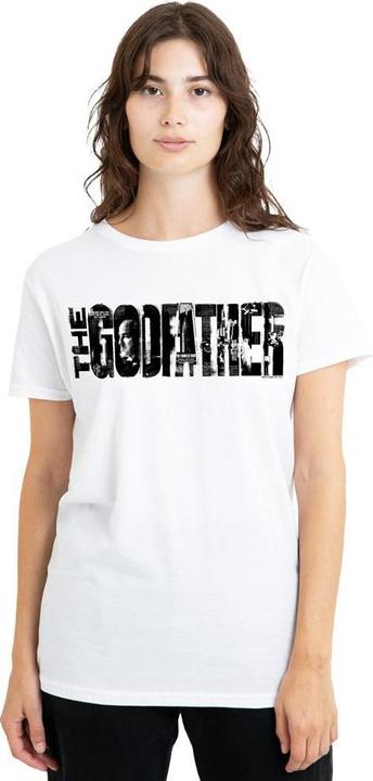 Actual product image The Godfather Unisex Adult Newspaper Logo T-Shirt (S)