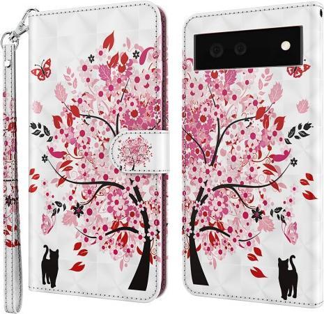 Image du produit Cover-Discount Google Pixel 6 - Étui effet scintillant arbre rose (Google Pixel 6)