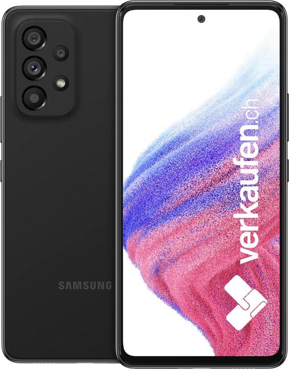 verkaufen.ch Galaxy A53 5G (128 GB, Awesome Black, 6.46", 64 Mpx, Hybrid Dual SIM, A / Wie neu)