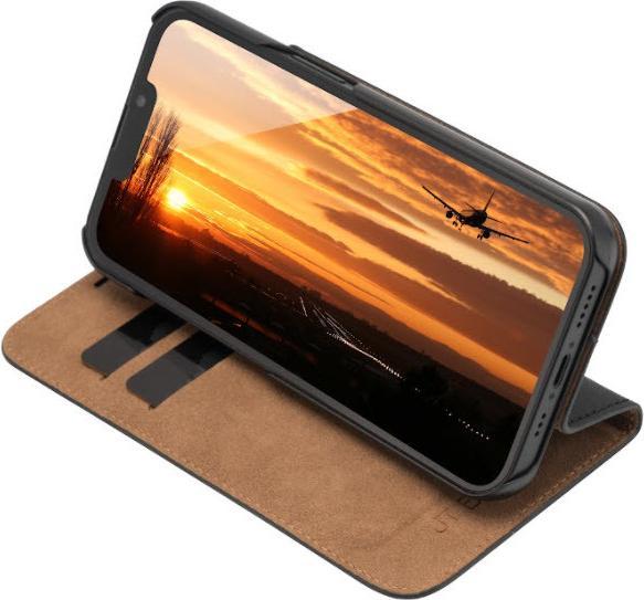 Actual product image JT Berlin Genuine leather Tegel Suitable for mobile phone model: iPhone 14, Black (Apple iPhone 14)