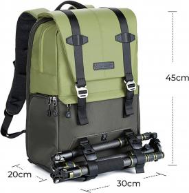 Actual product image K&F Concept Concept Beta Backpack 20l Photo Backpack - Green (Camera shoulder bag, 20 l)