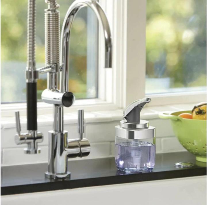 Image du produit Simplehuman Distributeur de savon 444 ml, argent/transparent