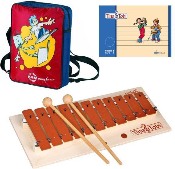 Produktbild Tina und Tobi Glockenspiel mit Notenheft und Tasche