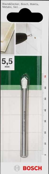 Immagine prodotto Bosch Zubehör Trapano per piastrelle D= 5,5 mm L= 70 mm (4 mm)