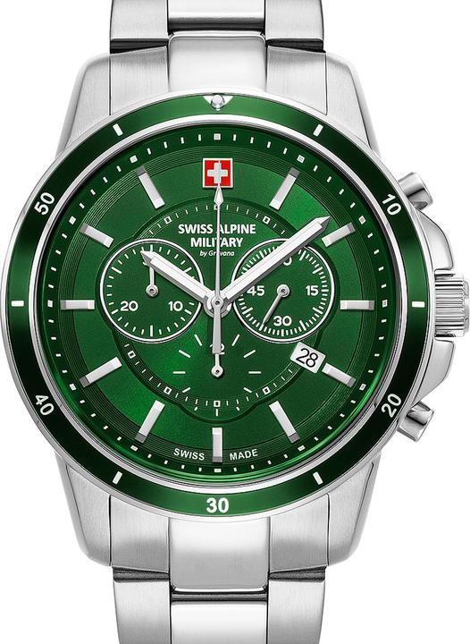 Produktbild Swiss Alpine Military 7089.9134 Chronograph Herrenuhr 44mm 10ATM (Chronograph, 44 mm)