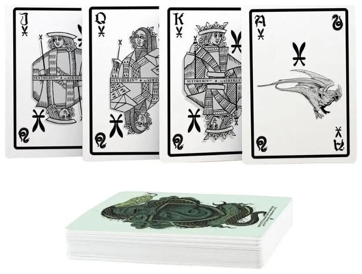 Actual product image Aquarius Abbey Harry Potter Playing Cards Slytherin NMR52438 (German)