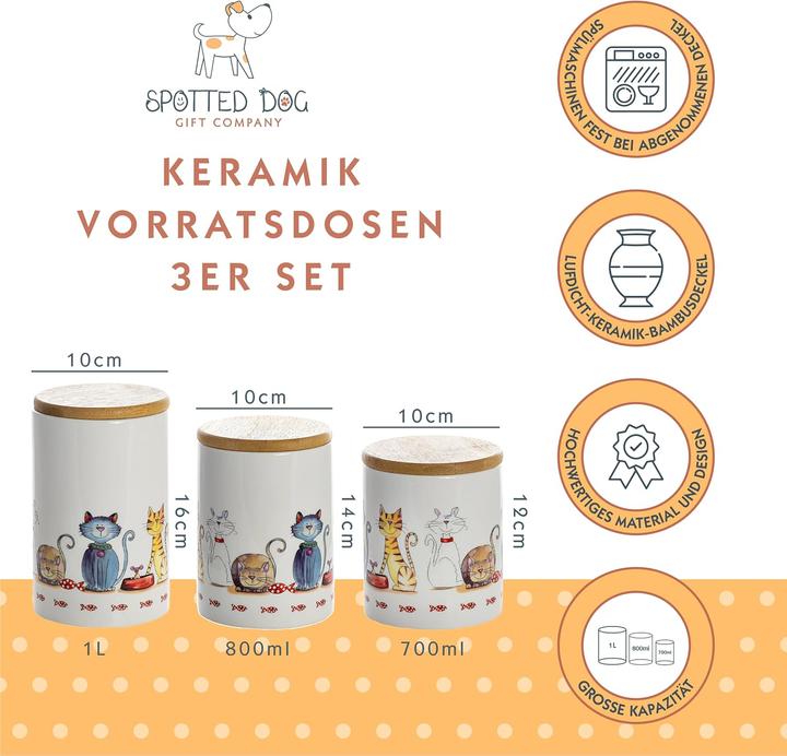 Immagine prodotto Spotted Dog Set di 3 scatole portaoggetti