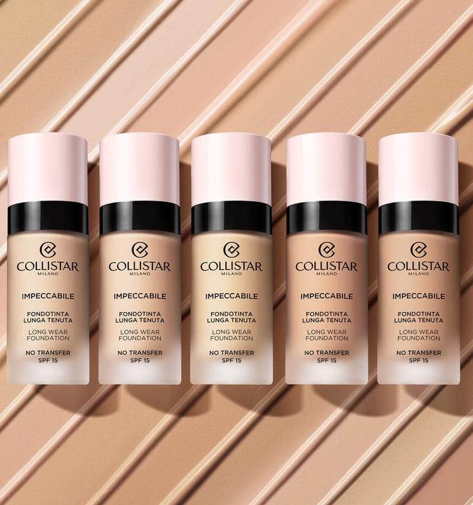 Actual product image Collistar Impeccabile Long Wear Foundation Spf 15 2r - Beige Rose 30ml (2R Beige Rosato)