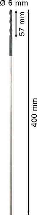 Produktbild Bosch Professional Zubehör PRO Wood HSS Installationsbohrer, 6 x 57 x 400 mm (5 mm)