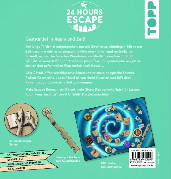 Image du produit 24 HOURS ESCAPE - Le jeu Escape Room - La machine à remonter le temps (Allemand)