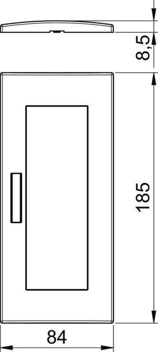 Image du produit OBO Bettermann OBO AR45-BF3 AL Cadre de finition module 45, triple 84x185mm alu laqué